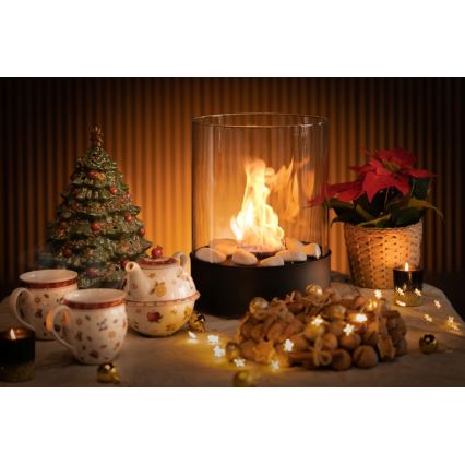 Planika - Bioethanol Fireplace 32.1 x 25.1 cm, 2.5 kW, Black