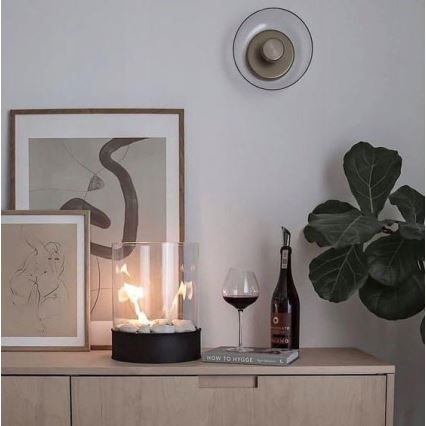 Planika - Bioethanol Fireplace 32.1 x 25.1 cm, 2.5 kW, Black