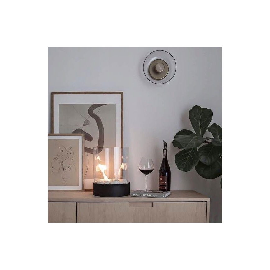 Planika - Bioethanol Fireplace 32.1 x 25.1 cm, 2.5 kW, Black