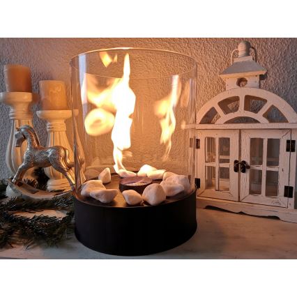 Planika - Bioethanol Fireplace 32.1 x 25.1 cm, 2.5 kW, Black