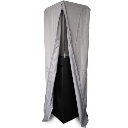 Planika - Outdoor gas fireplace 142x36 cm 8kW black + protective cover