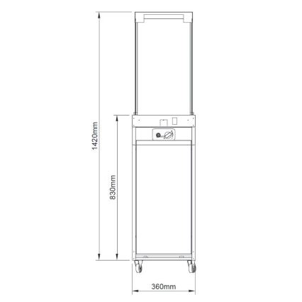 Planika - Outdoor gas fireplace 142x36 cm 8kW green + protective cover