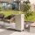 Planika - Outdoor gas fireplace 142x36 cm 8kW 1xAAA white + protective cover