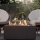 Planika - Outdoor gas fireplace 41,4x69,8 cm 10kW black + protective cover