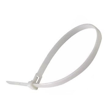 Plastic folding band 2,5x100mm 100pcs white