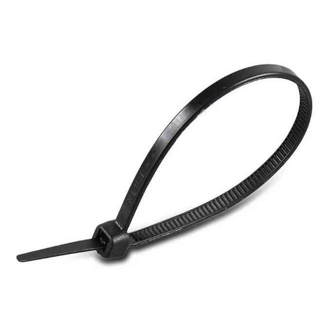 Plastic folding bands 2,5x100mm 100pcs black