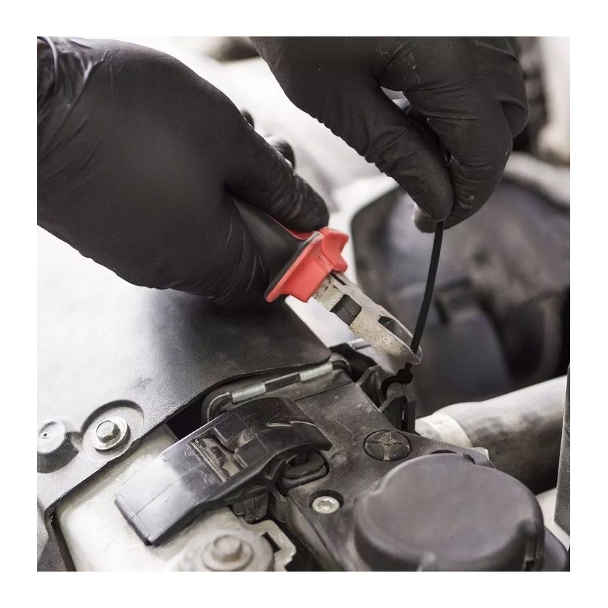 Plastic folding bands 2,5x150mm 100pcs black