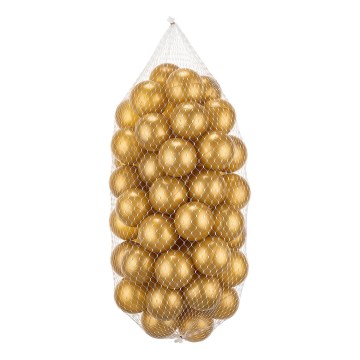 Plastic play balls 50 pcs d. 7 cm gold