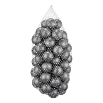 Plastic play balls 50 pcs d. 7 cm grey