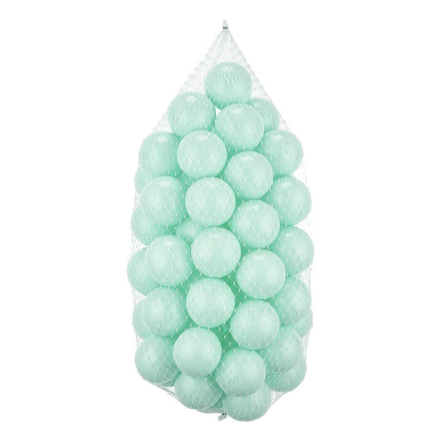 Plastic play balls 50 pcs d. 7 cm mint