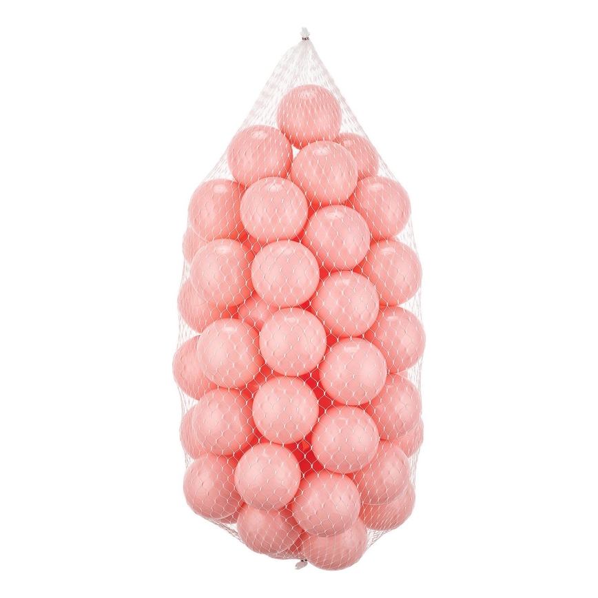 Plastic play balls 50 pcs d. 7 cm pink