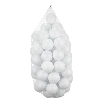 Plastic play balls 50 pcs d. 7 cm white