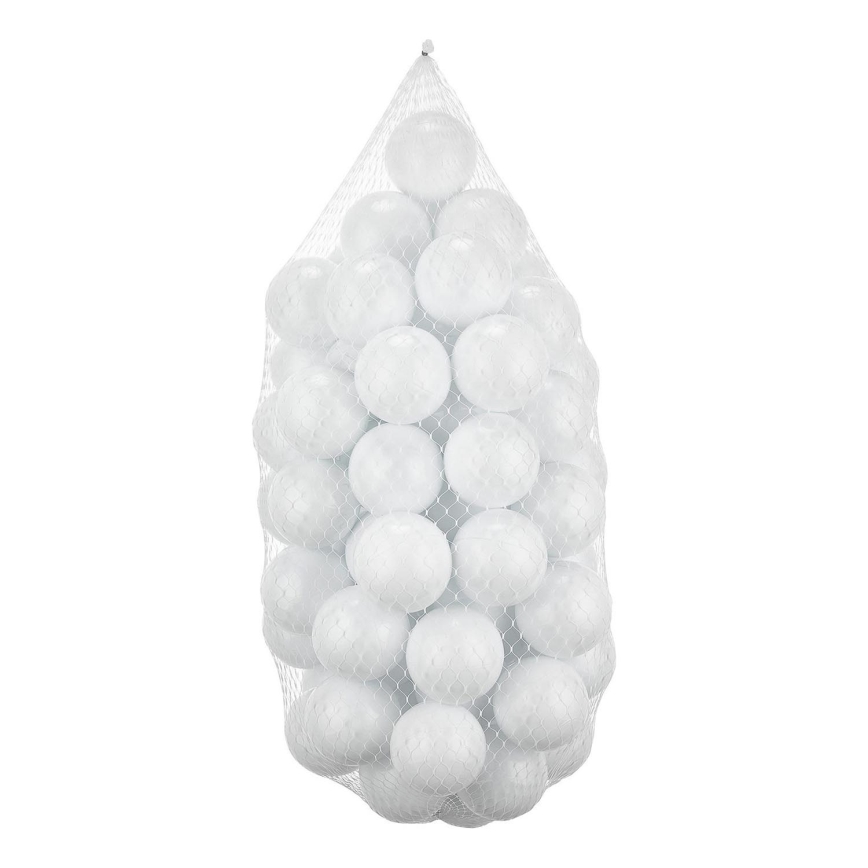 Plastic play balls 50 pcs d. 7 cm white