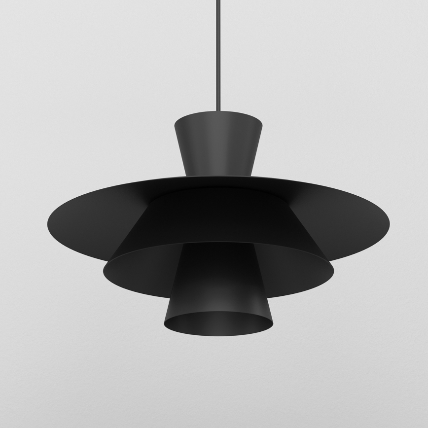 PLATO Cable Pendant Light 1xE27/15W/230V Black