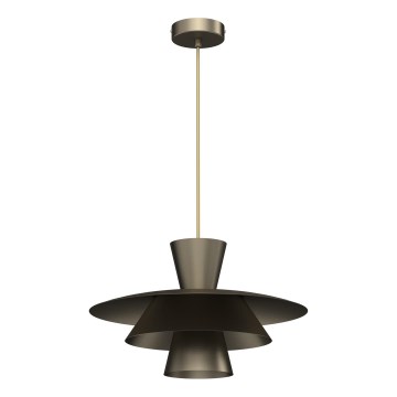 PLATO cable-suspended pendant light 1xE27/15W/230V, bronze