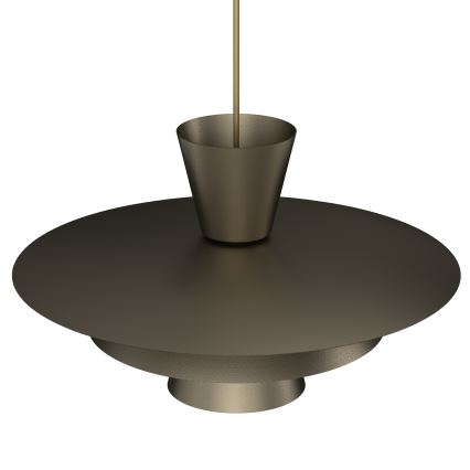 PLATO cable-suspended pendant light 1xE27/15W/230V, bronze