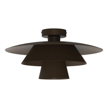 PLATO Ceiling Light 1x E27 / 15W / 230V, Ø 32 cm, Brown