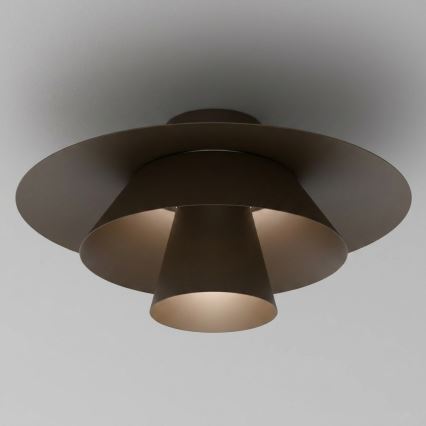 PLATO Ceiling Light 1x E27 / 15W / 230V, Ø 32 cm, Brown