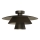 PLATO Ceiling Light 1xE27/15W/230V, Ø 32 cm, Anthracite