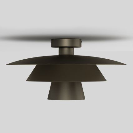 PLATO Ceiling Light 1xE27/15W/230V, Ø 32 cm, Anthracite