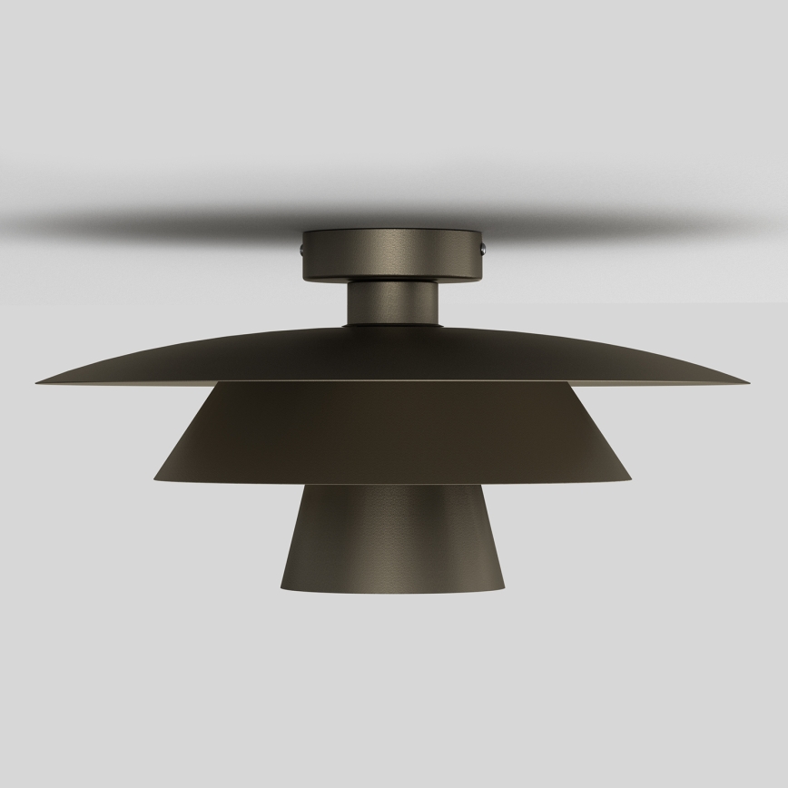 PLATO Ceiling Light 1xE27/15W/230V, Ø 32 cm, Anthracite