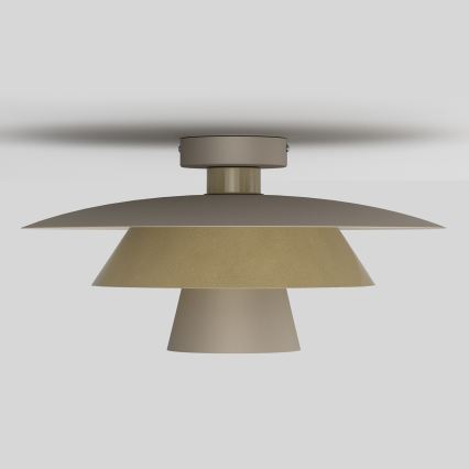 PLATO Ceiling Light 1xE27/15W/230V Ø 32 cm Beige/Gold