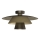 PLATO Ceiling Light 1xE27/15W/230V Ø 32 cm Bronze