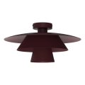PLATO Ceiling Light 1xE27/15W/230V Ø 32 cm Burgundy