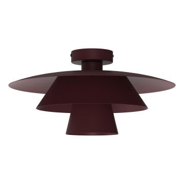 PLATO Ceiling Light 1xE27/15W/230V Ø 32 cm Burgundy