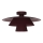 PLATO Ceiling Light 1xE27/15W/230V Ø 32 cm Burgundy