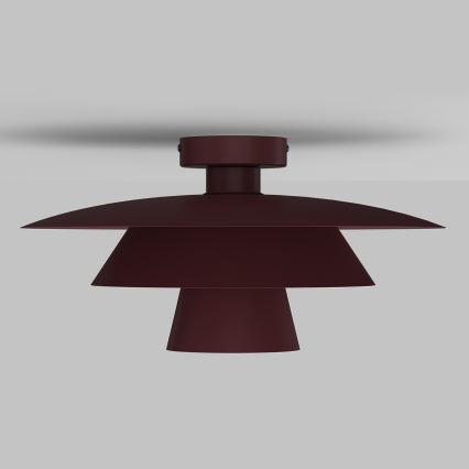PLATO Ceiling Light 1xE27/15W/230V Ø 32 cm Burgundy
