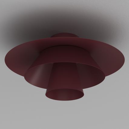 PLATO Ceiling Light 1xE27/15W/230V Ø 32 cm Burgundy