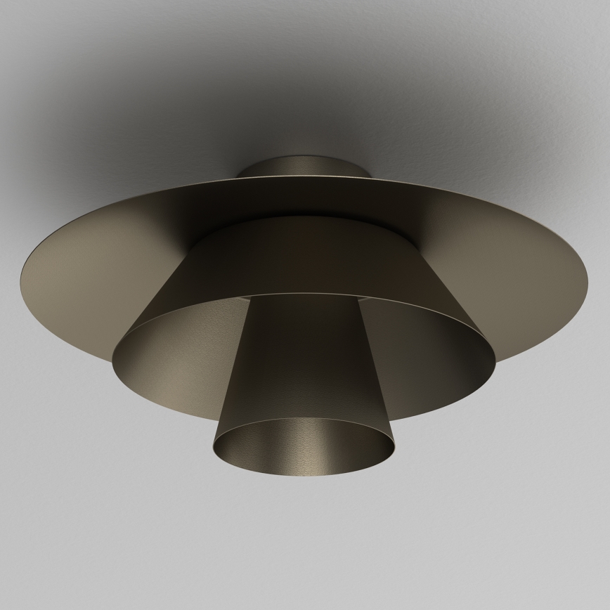 PLATO Ceiling Light 1xE27/15W/230V, Ø 38 cm, Anthracite