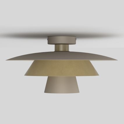 PLATO Ceiling Light 1xE27/15W/230V Ø 38 cm Beige/Gold