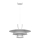 PLATO cord-hung pendant light 1xE27/15W/230V white