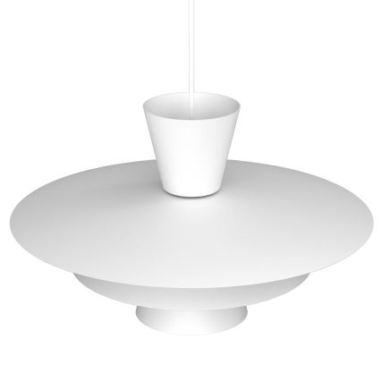 PLATO cord-hung pendant light 1xE27/15W/230V white
