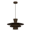 PLATO Cord Pendant Light 1xE27/15W/230V, Brown
