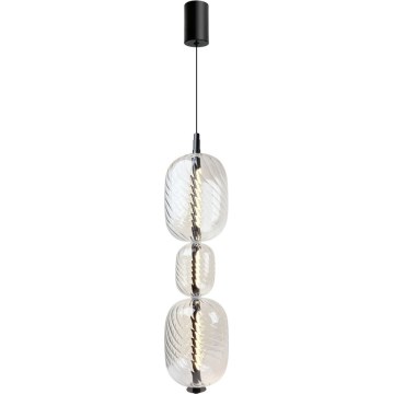 PLAYA LED Cable-Suspended Pendant, 12W, 230V, Black