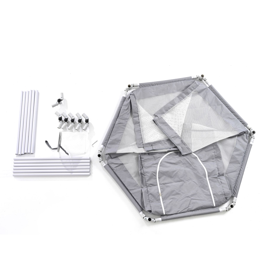 Playpen 120 cm grey