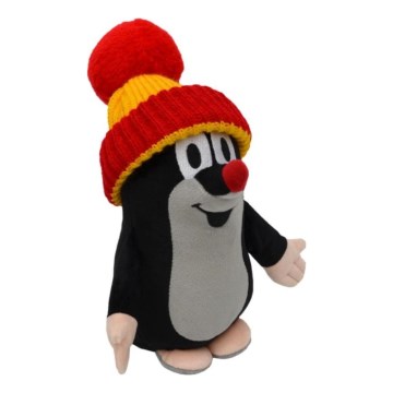 Plush mole with hat, 25 cm