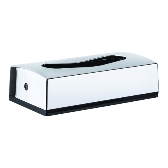 Pocket tissue dispenser 26.7 x 7.2 cm, silver