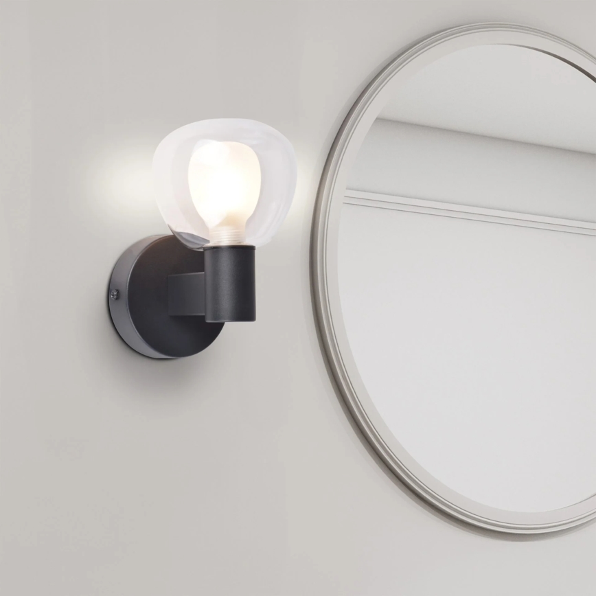 POLA Bathroom Wall Light 1xG9/5W/230V IP44 Black/Clear