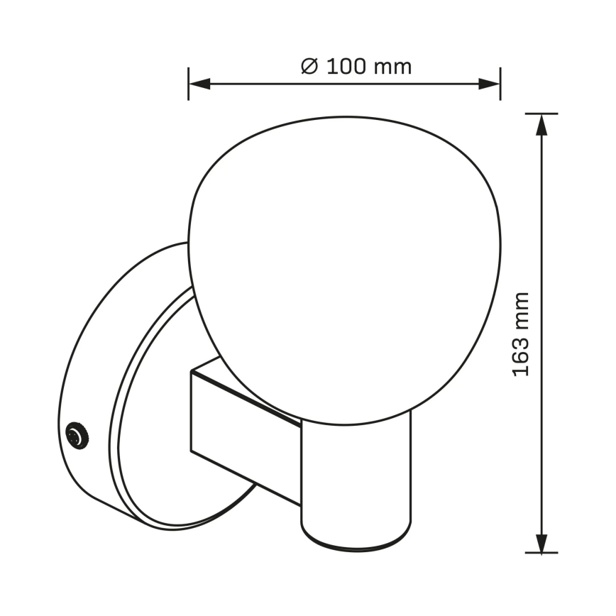 POLA Bathroom Wall Light 1xG9/5W/230V IP44 Black/Clear