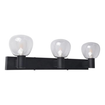 POLA Bathroom Wall Light 3xG9/5W/230V IP44 Black/Clear