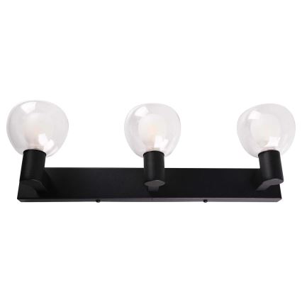 POLA Bathroom Wall Light 3xG9/5W/230V IP44 Black/Clear