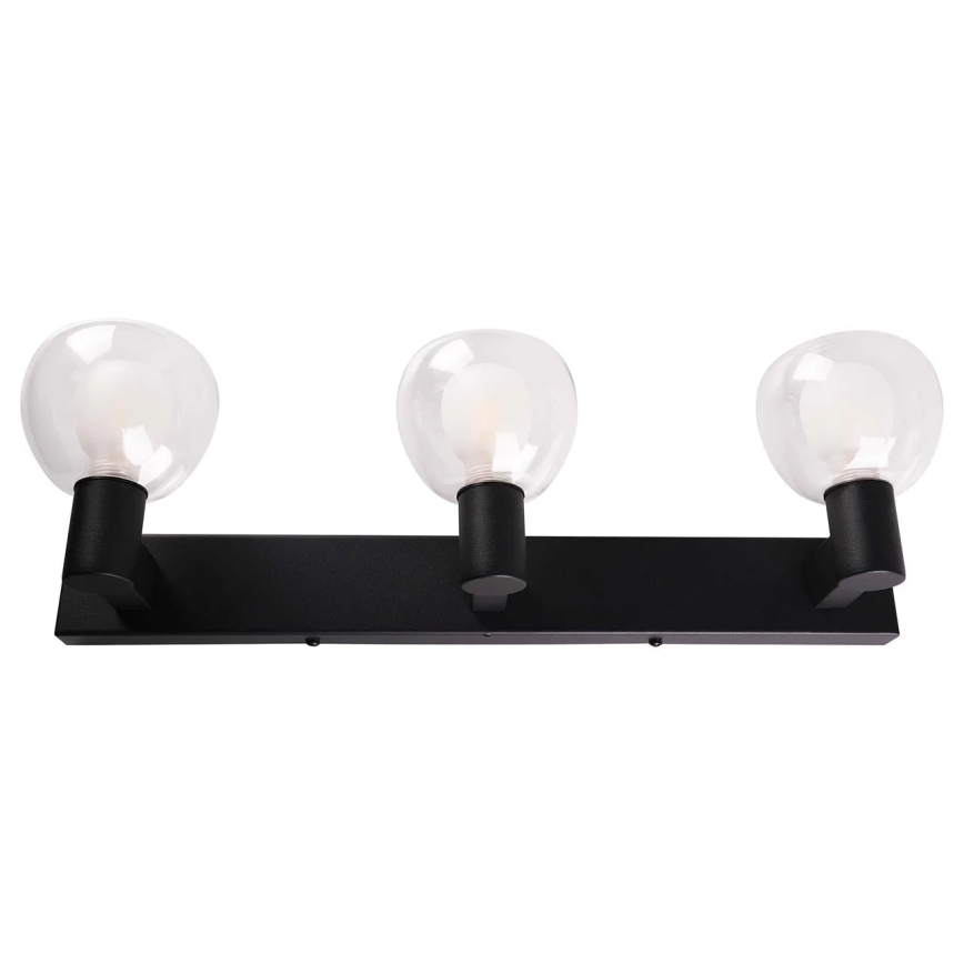 POLA Bathroom Wall Light 3xG9/5W/230V IP44 Black/Clear