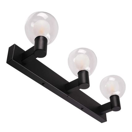 POLA Bathroom Wall Light 3xG9/5W/230V IP44 Black/Clear