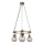POLINO Chain-Hung Chandelier 3xE27/40W/230V, Bronze Finish