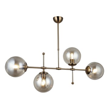 POLINO Rod Chandelier 4x E27/40W/230V, Bronze