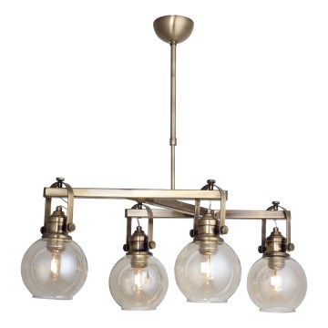 POLINO Rod Chandelier 4xE27/40W/230V, Bronze